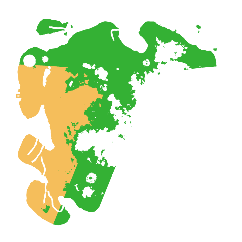 Biome Rust Map: Procedural Map, Size: 3500, Seed: 177456