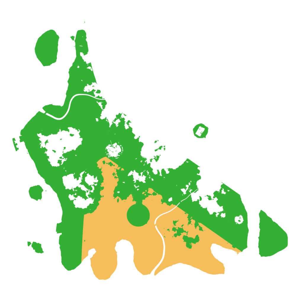 Biome Rust Map: Procedural Map, Size: 3500, Seed: 6143179