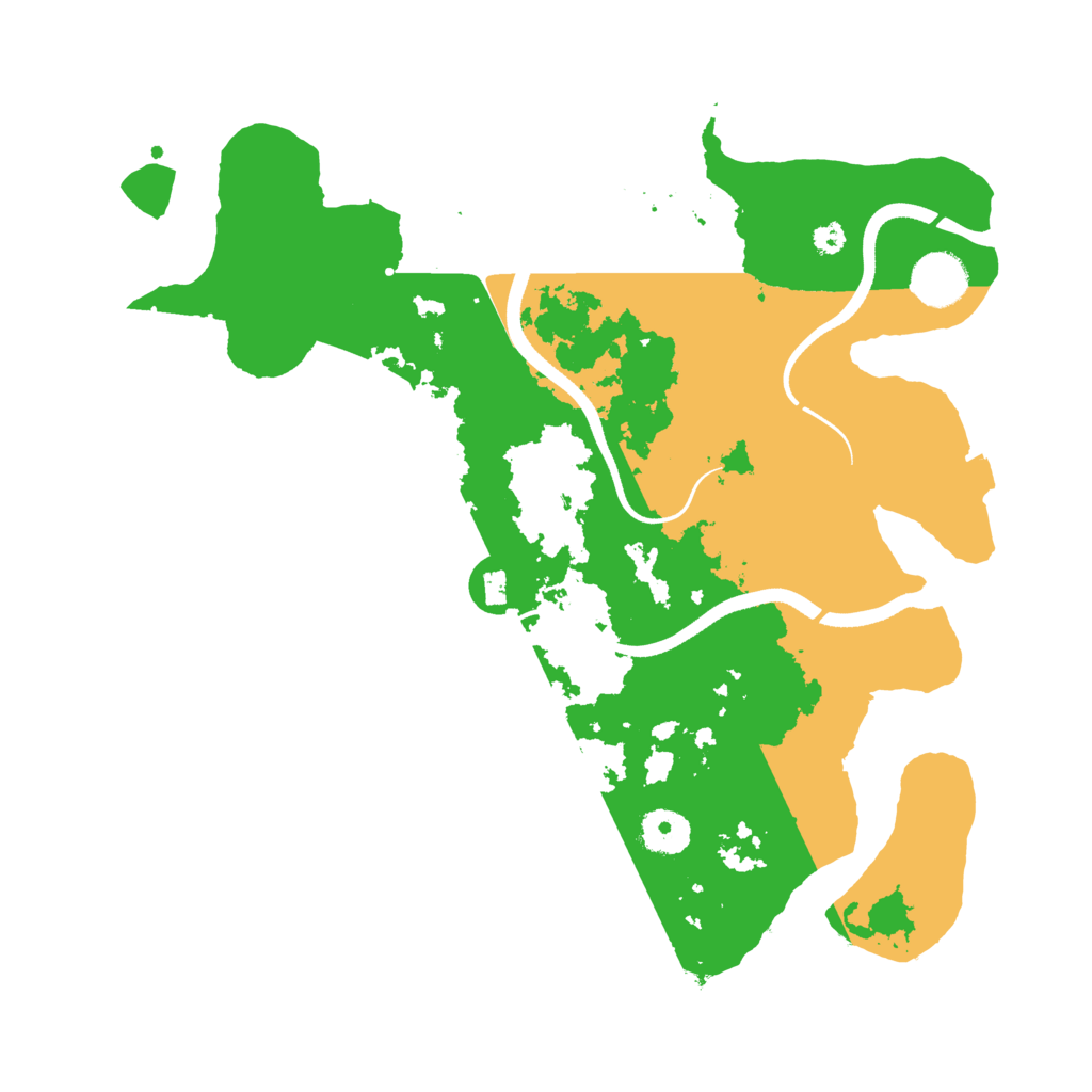Biome Rust Map: Procedural Map, Size: 3500, Seed: 1686943