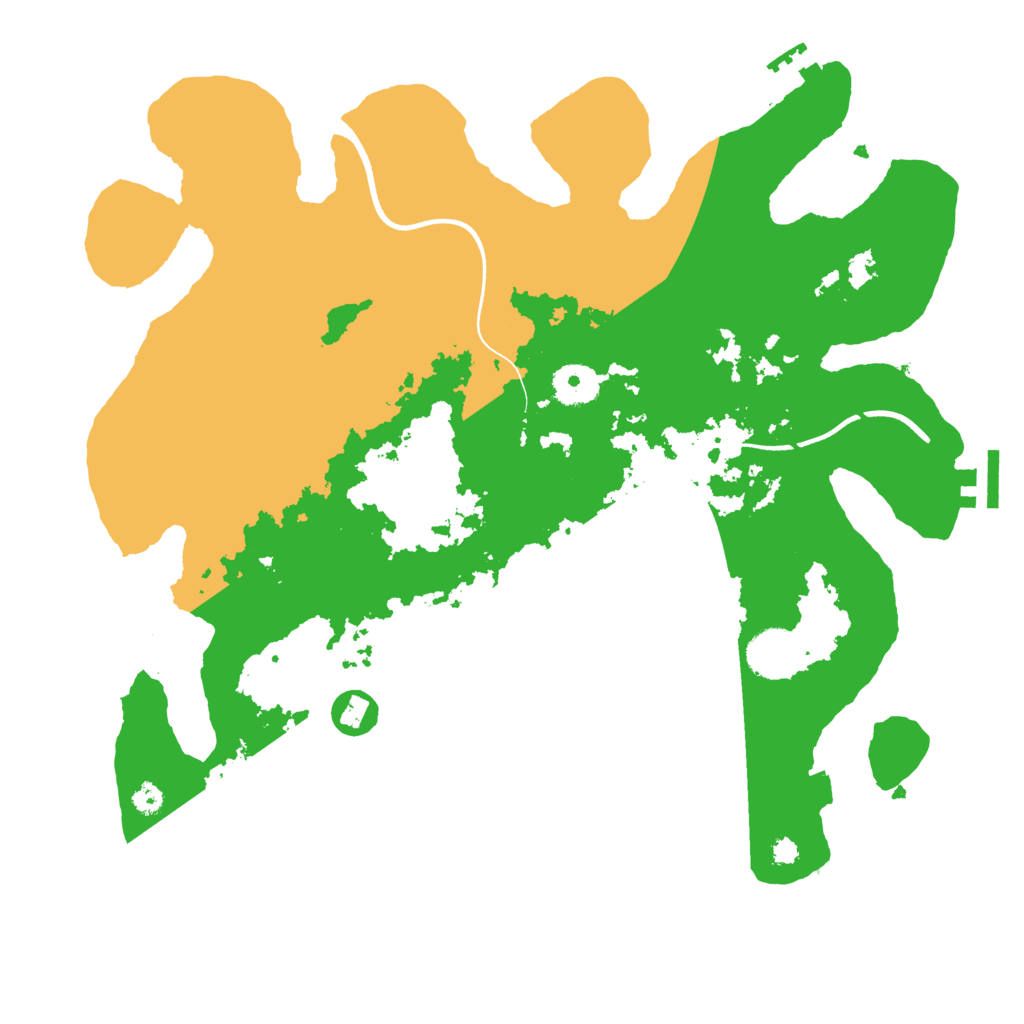 Biome Rust Map: Procedural Map, Size: 3550, Seed: 555538