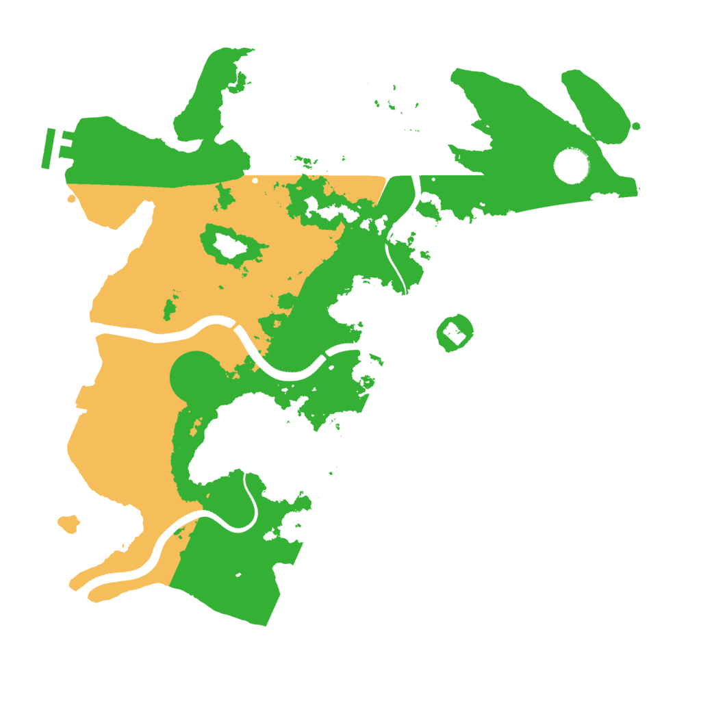 Biome Rust Map: Procedural Map, Size: 3500, Seed: 1830354