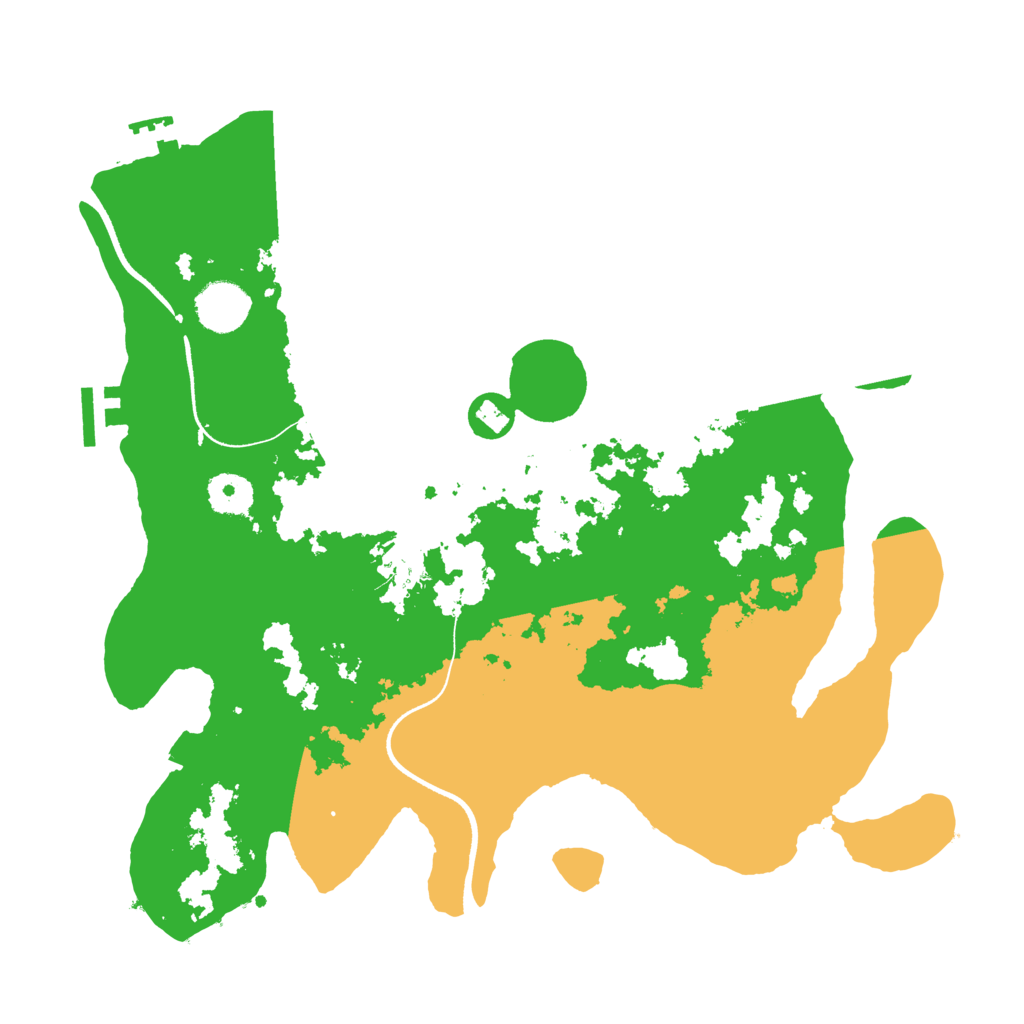 Biome Rust Map: Procedural Map, Size: 3500, Seed: 4827412