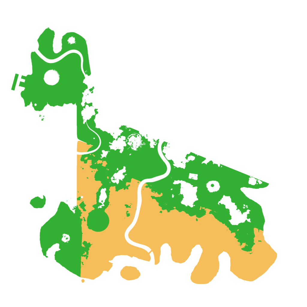Biome Rust Map: Procedural Map, Size: 3700, Seed: 2435557