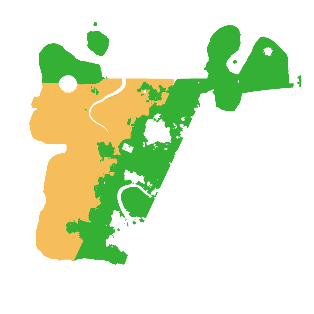 Biome Rust Map: Procedural Map, Size: 3200, Seed: 54534636