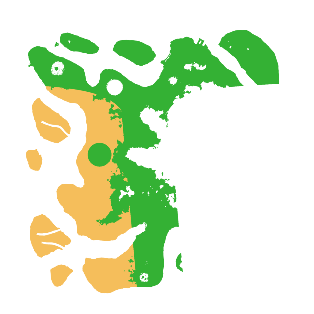 Biome Rust Map: Procedural Map, Size: 3500, Seed: 6692