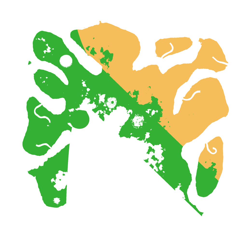 Biome Rust Map: Procedural Map, Size: 3500, Seed: 118380196