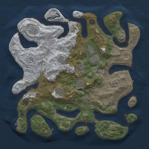 Thumbnail Rust Map: Procedural Map, Size: 4000, Seed: 3570021, 19 Monuments