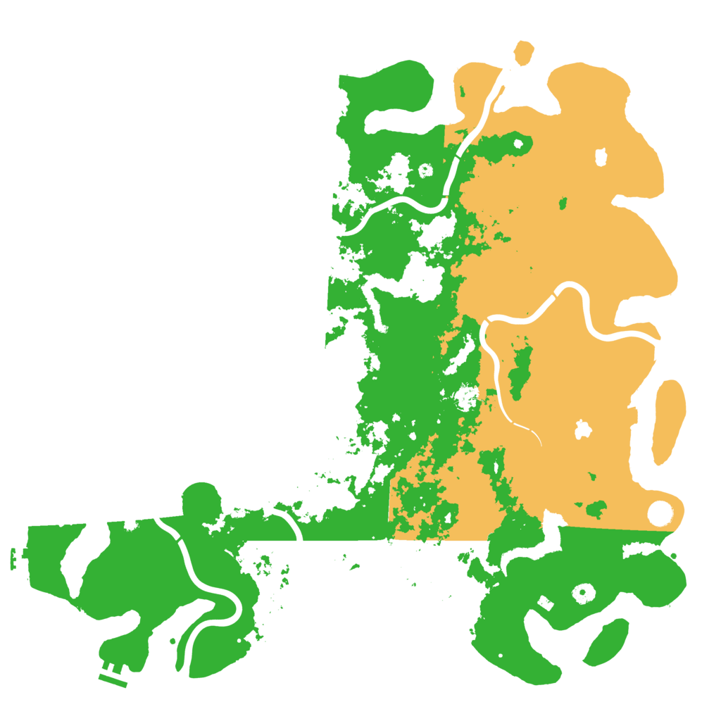 Biome Rust Map: Procedural Map, Size: 5000, Seed: 48725