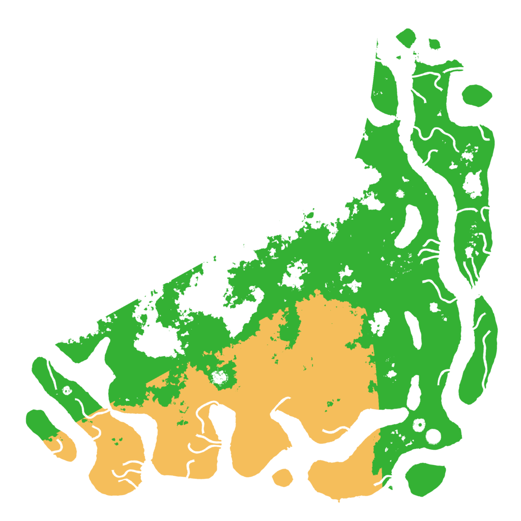 Biome Rust Map: Procedural Map, Size: 6000, Seed: 341837466