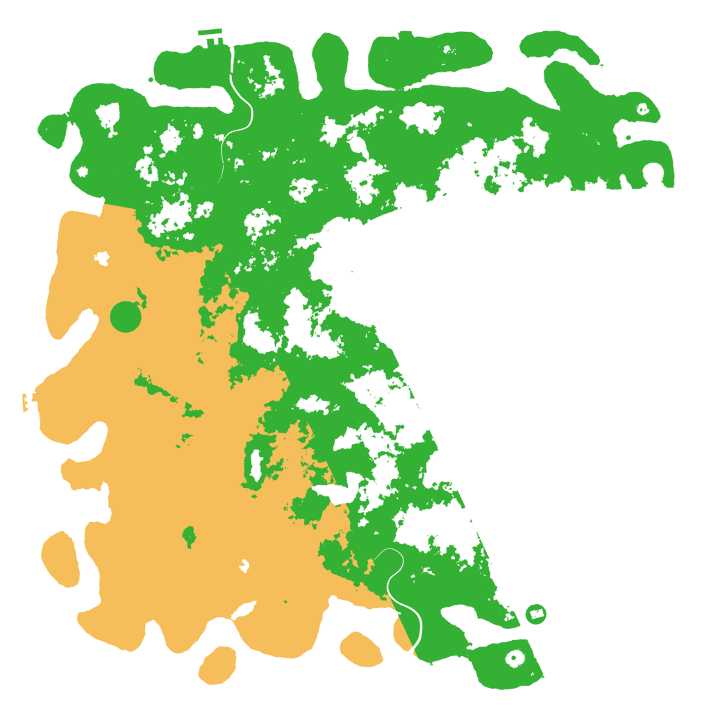 Biome Rust Map: Procedural Map, Size: 6000, Seed: 69696969