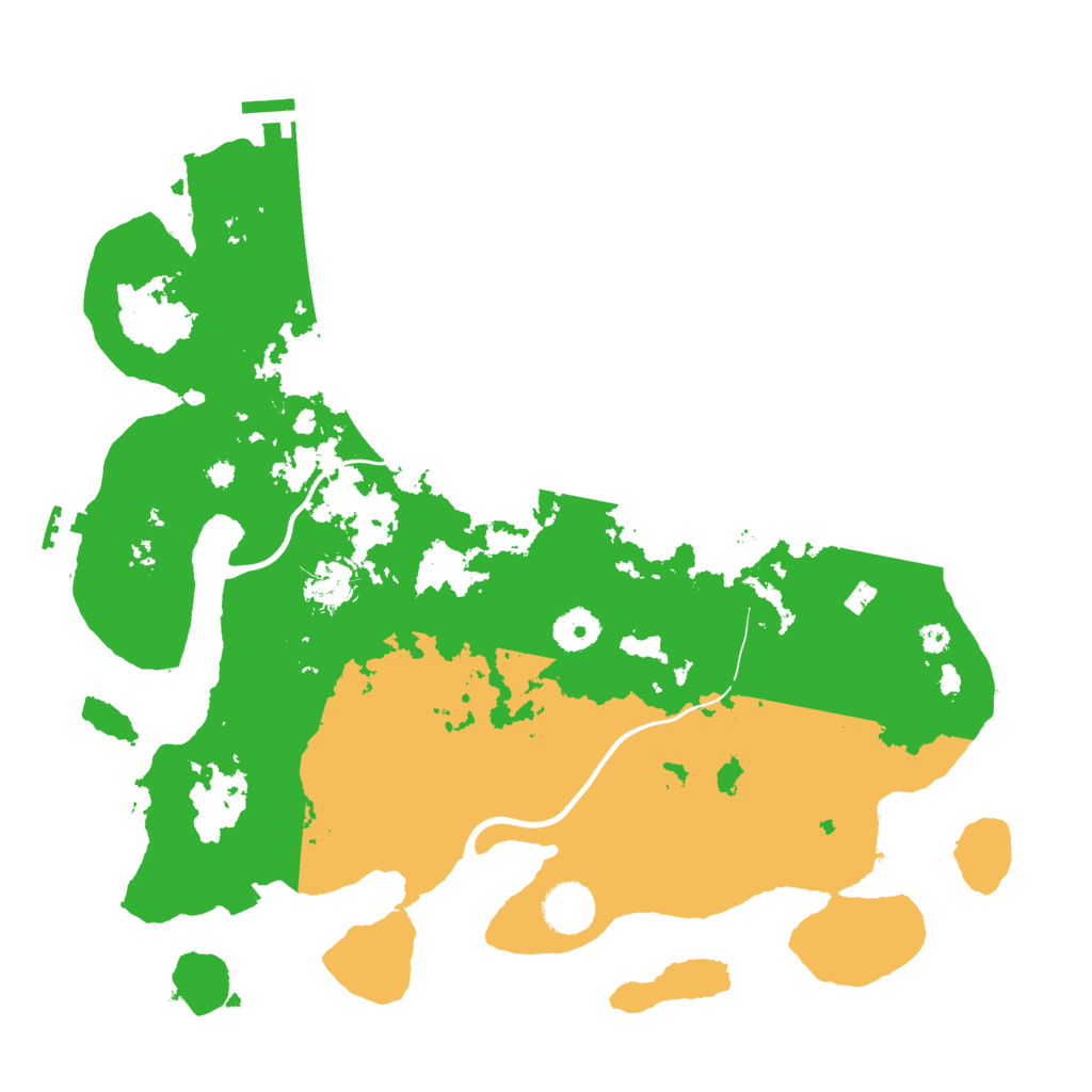 Biome Rust Map: Procedural Map, Size: 3700, Seed: 637300521