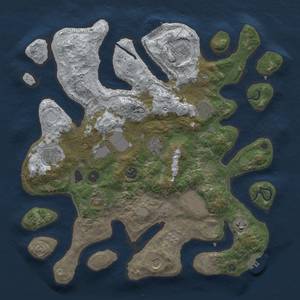 Thumbnail Rust Map: Procedural Map, Size: 4000, Seed: 482397, 20 Monuments