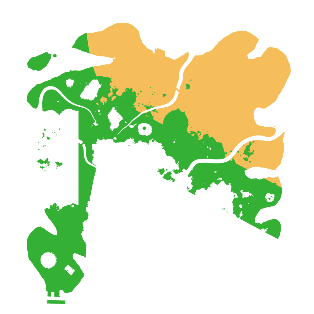 Biome Rust Map: Procedural Map, Size: 3500, Seed: 9944010