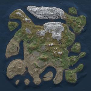 Thumbnail Rust Map: Procedural Map, Size: 4000, Seed: 1503298178, 20 Monuments