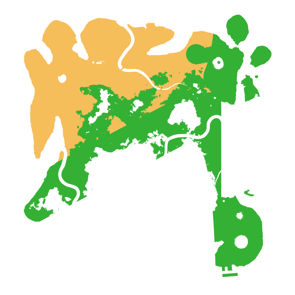 Biome Rust Map: Procedural Map, Size: 3900, Seed: 7243