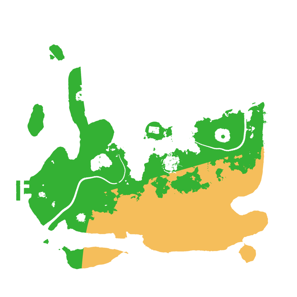 Biome Rust Map: Procedural Map, Size: 3000, Seed: 390968