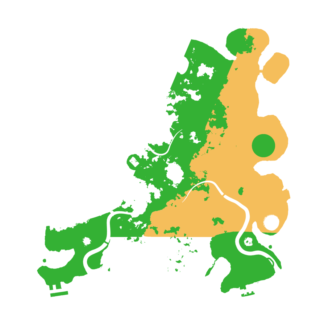 Biome Rust Map: Procedural Map, Size: 3600, Seed: 612351