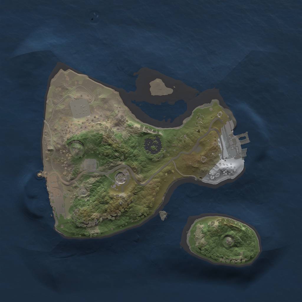 Rust Map: Procedural Map, Size: 1700, Seed: 34, 8 Monuments