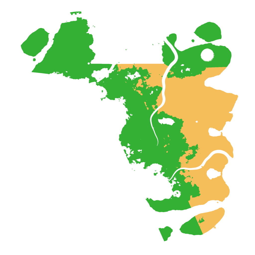 Biome Rust Map: Procedural Map, Size: 3500, Seed: 929367944