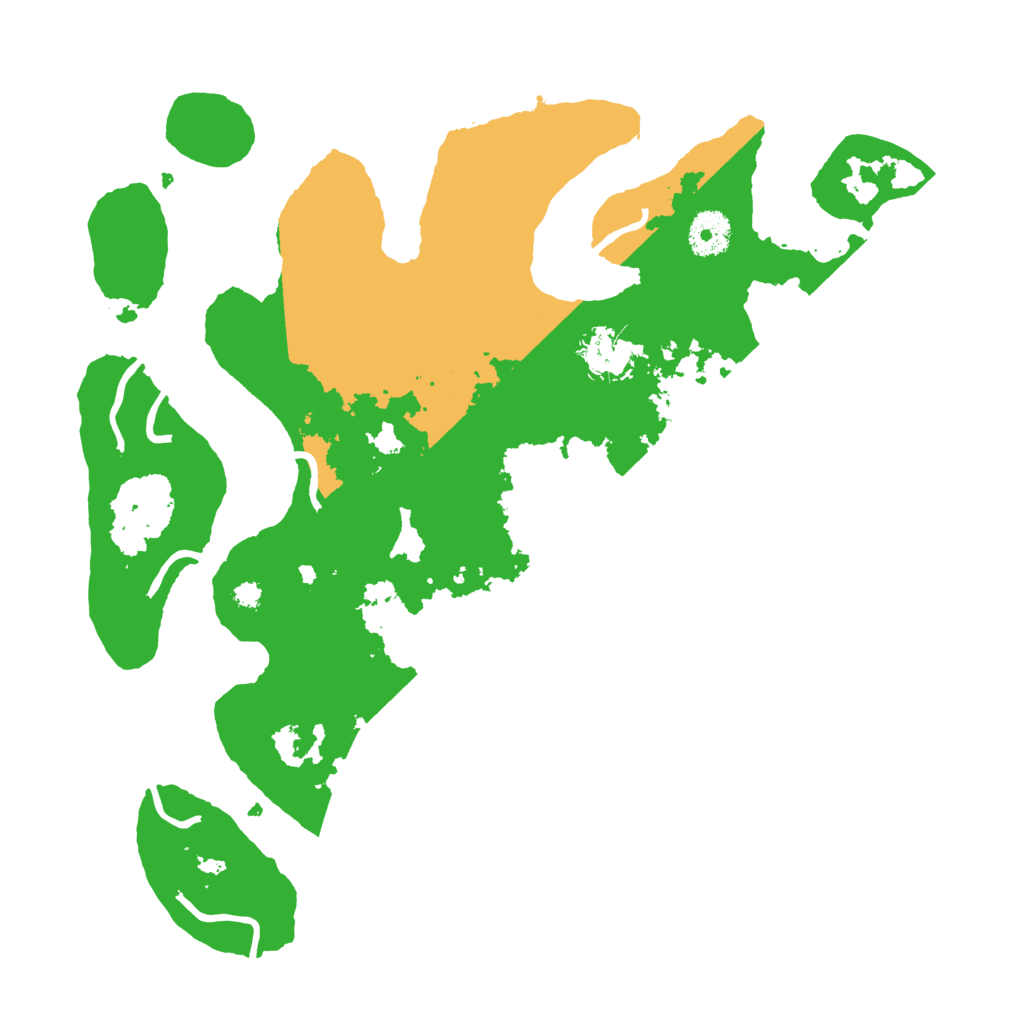 Biome Rust Map: Procedural Map, Size: 3500, Seed: 1198425