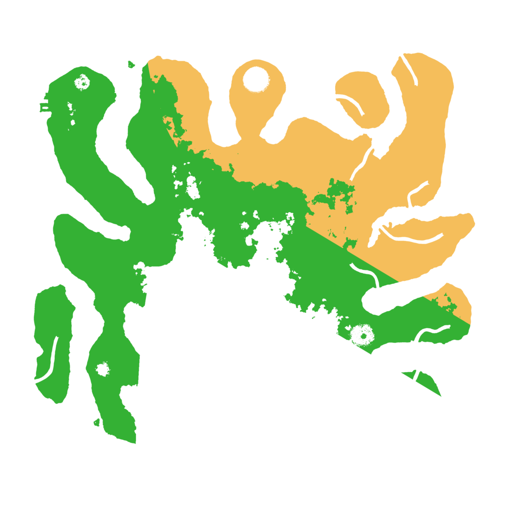 Biome Rust Map: Procedural Map, Size: 3500, Seed: 4206913