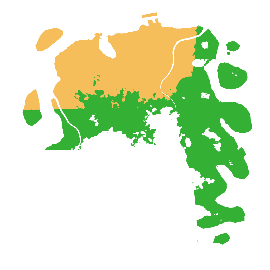 Biome Rust Map: Procedural Map, Size: 3500, Seed: 522047019