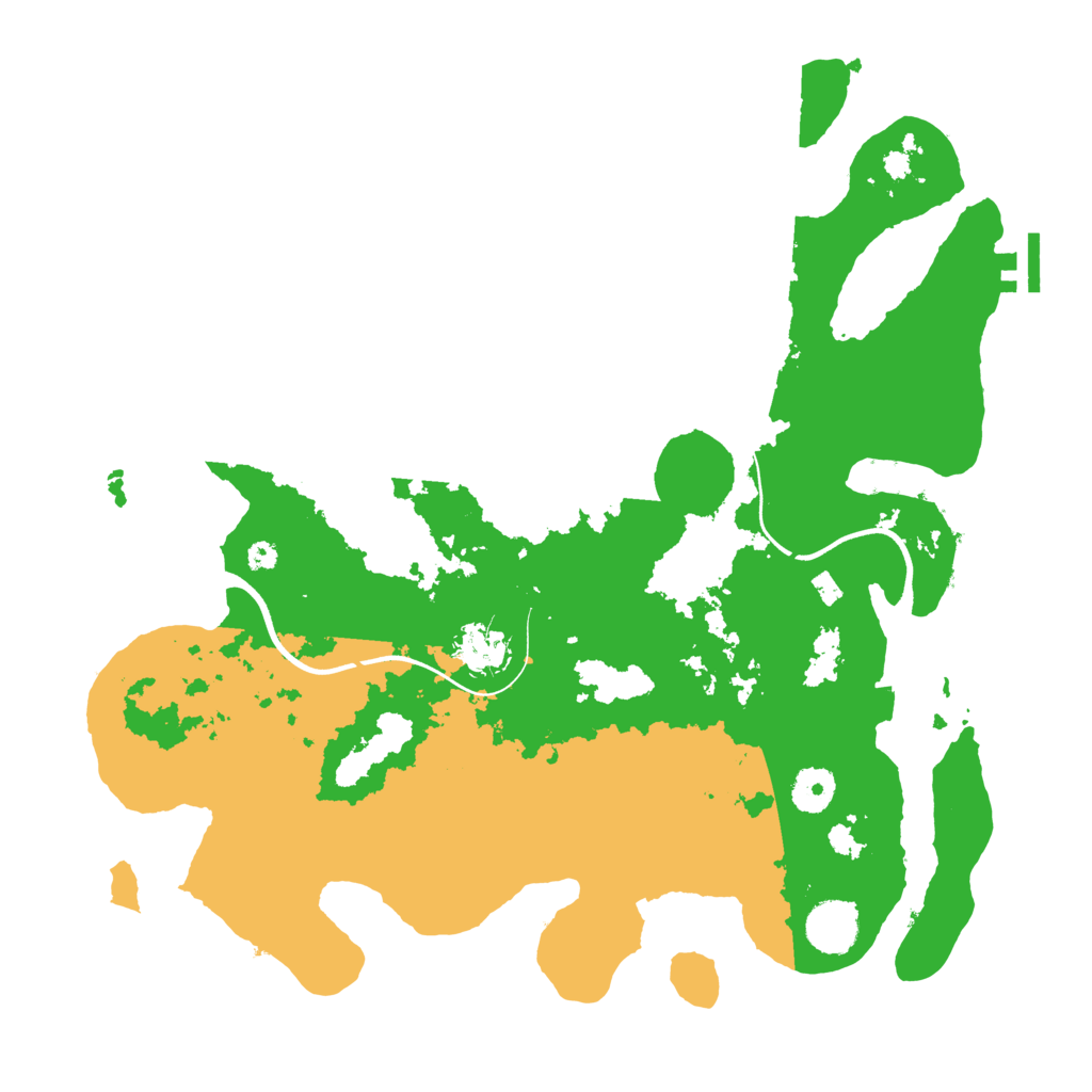 Biome Rust Map: Procedural Map, Size: 3700, Seed: 1234