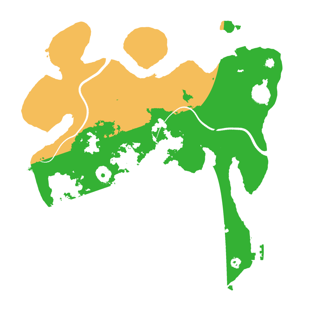 Biome Rust Map: Procedural Map, Size: 3000, Seed: 1309506452