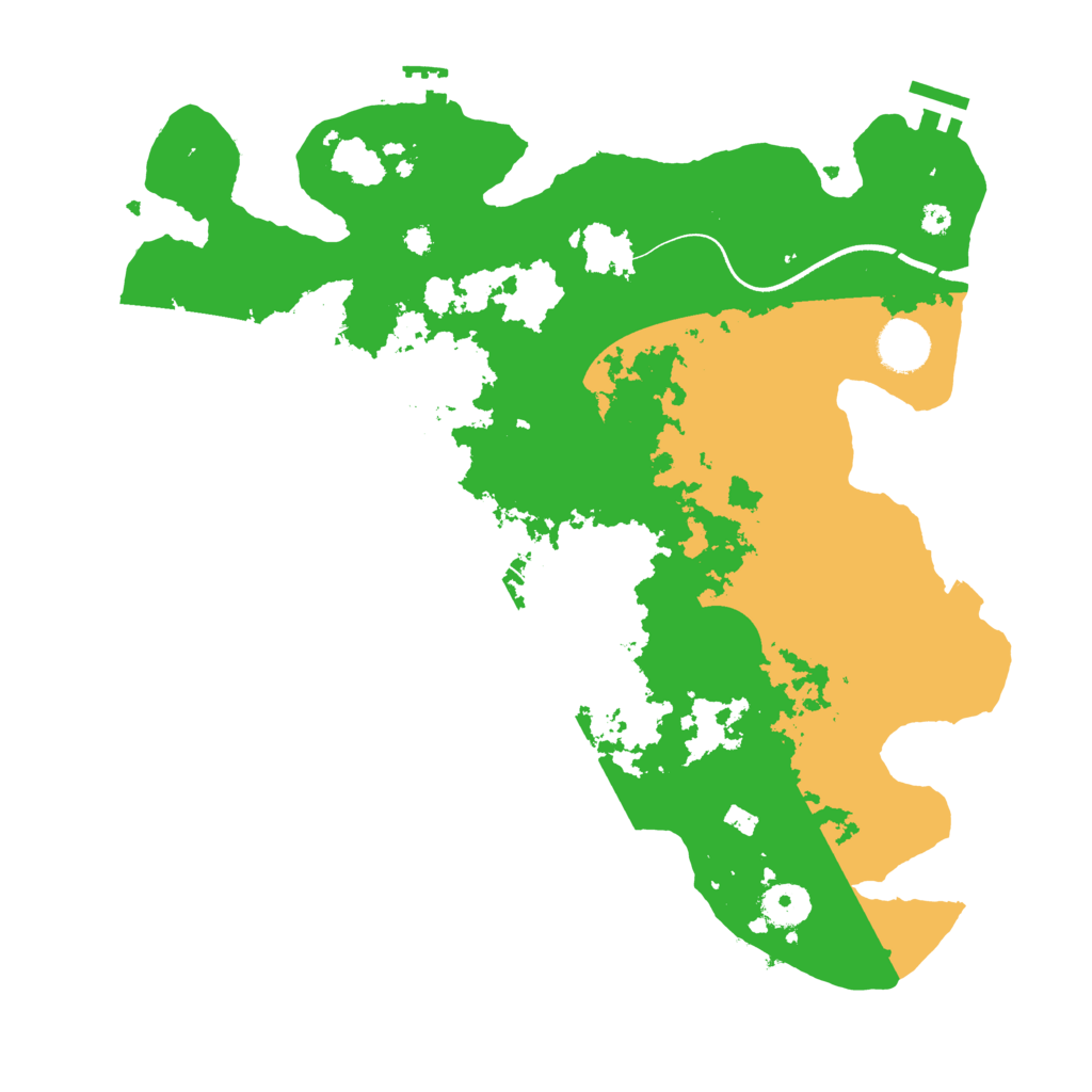 Biome Rust Map: Procedural Map, Size: 3650, Seed: 2058751757