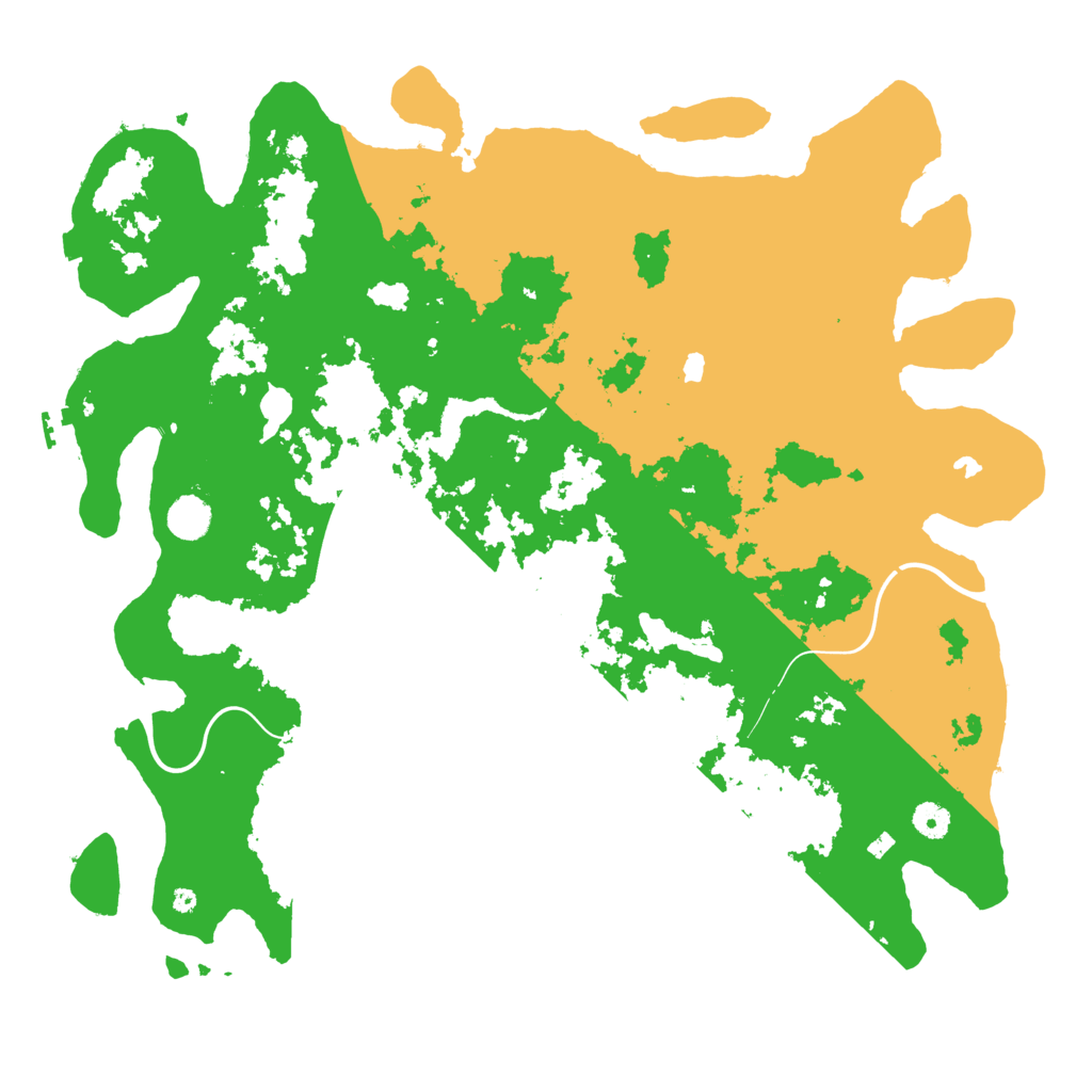 Biome Rust Map: Procedural Map, Size: 4500, Seed: 1234577