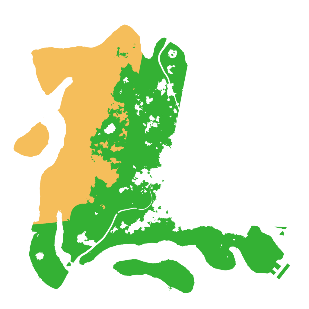 Biome Rust Map: Procedural Map, Size: 3550, Seed: 23071991