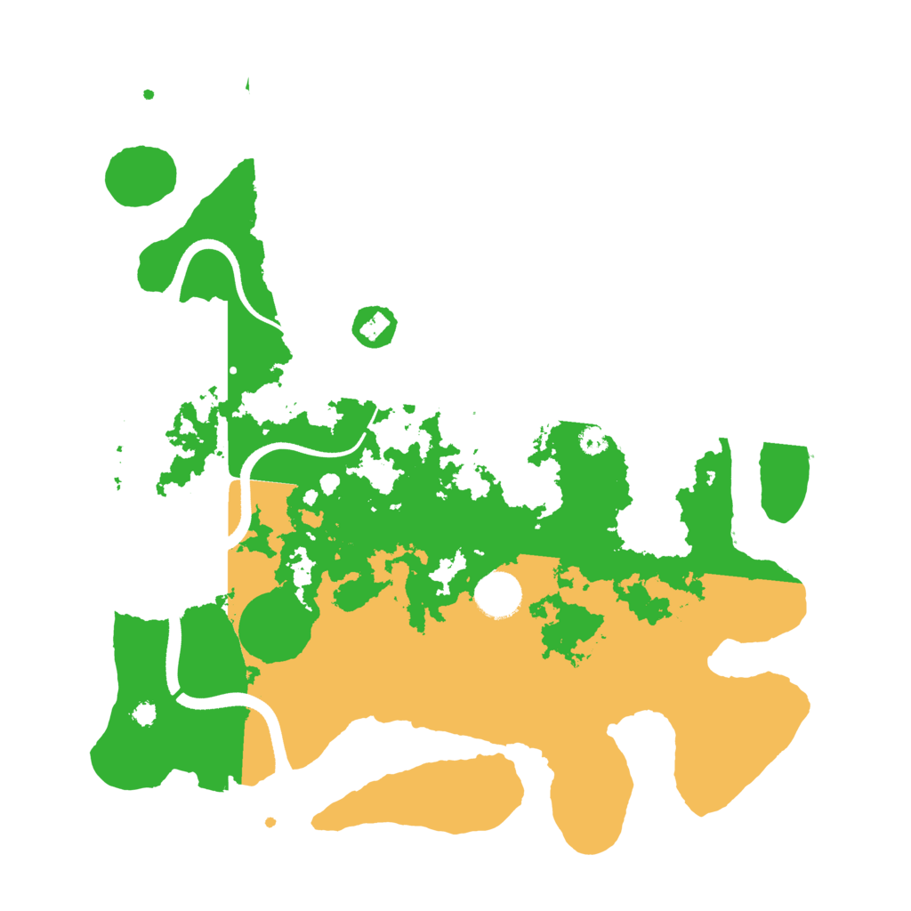 Biome Rust Map: Procedural Map, Size: 3500, Seed: 152