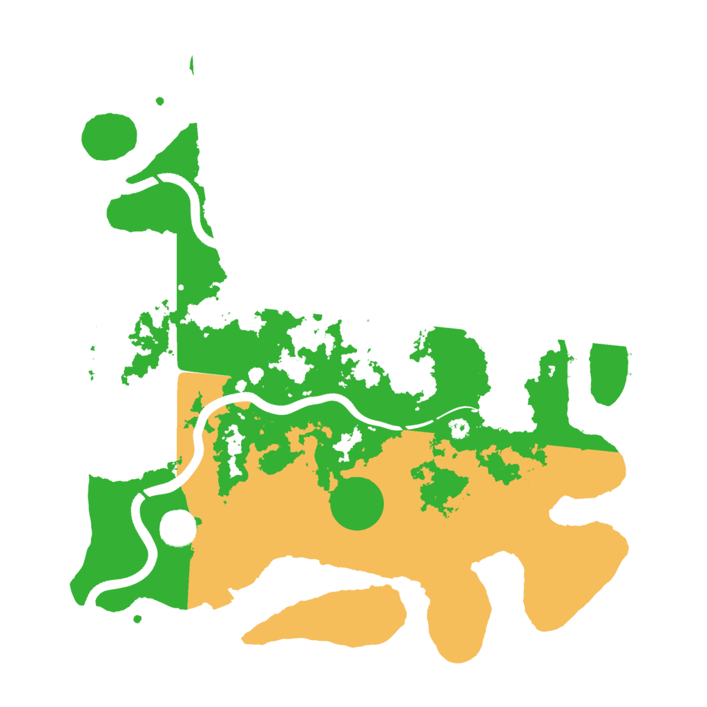 Biome Rust Map: Procedural Map, Size: 3500, Seed: 152