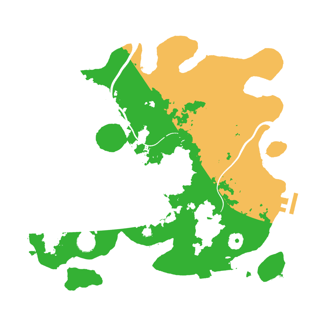 Biome Rust Map: Procedural Map, Size: 3000, Seed: 795645