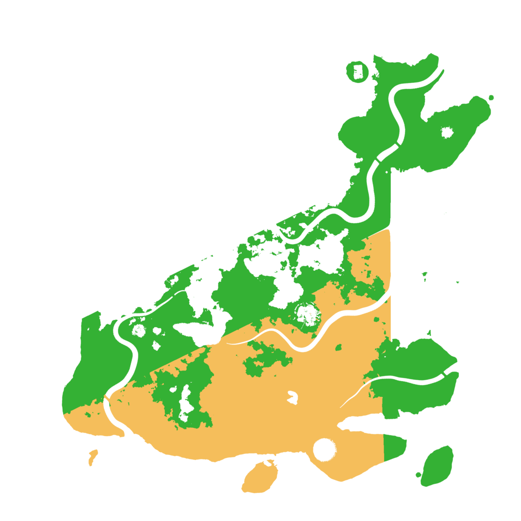 Biome Rust Map: Procedural Map, Size: 4000, Seed: 32186574