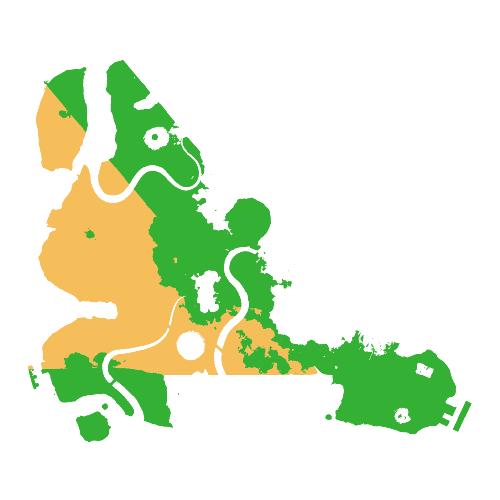 Biome Rust Map: Procedural Map, Size: 3200, Seed: 1234567890