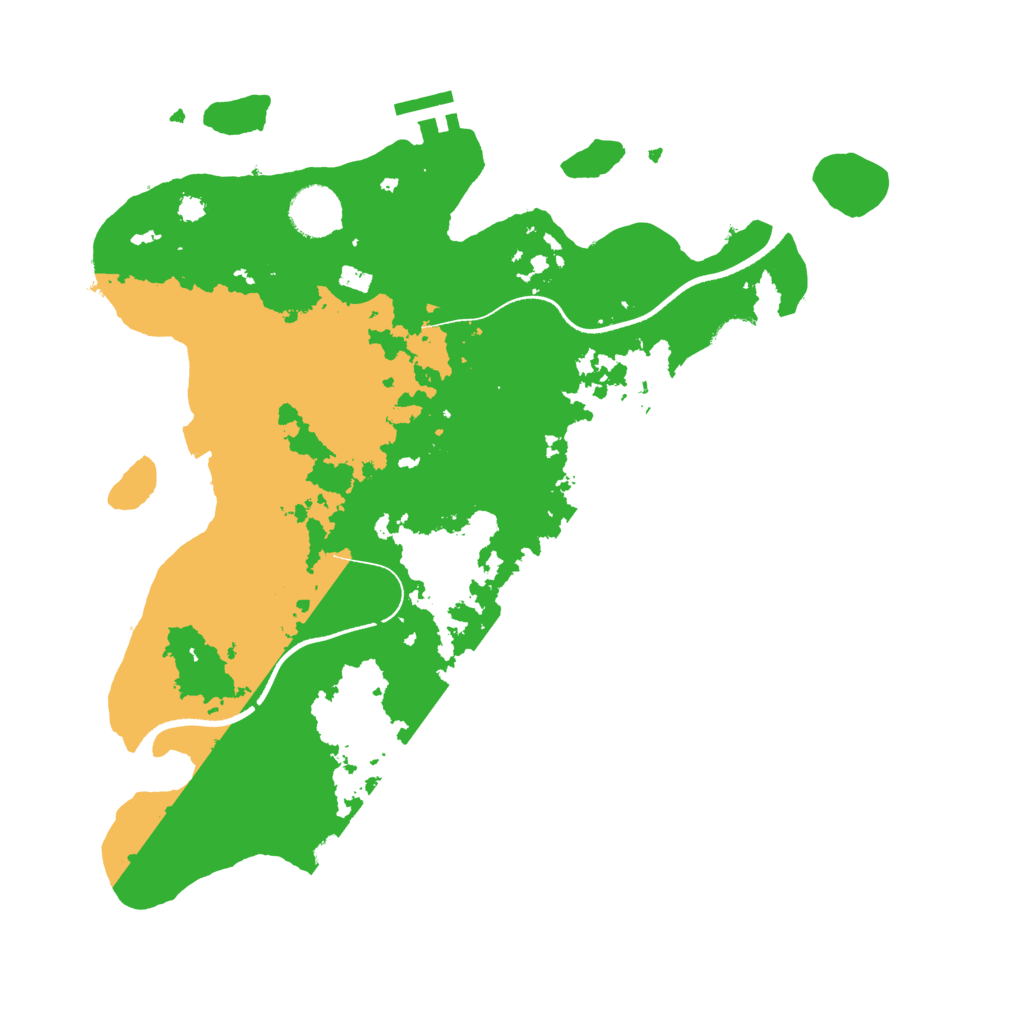 Biome Rust Map: Procedural Map, Size: 3500, Seed: 994031704
