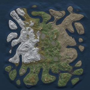 Thumbnail Rust Map: Procedural Map, Size: 4500, Seed: 200, 18 Monuments