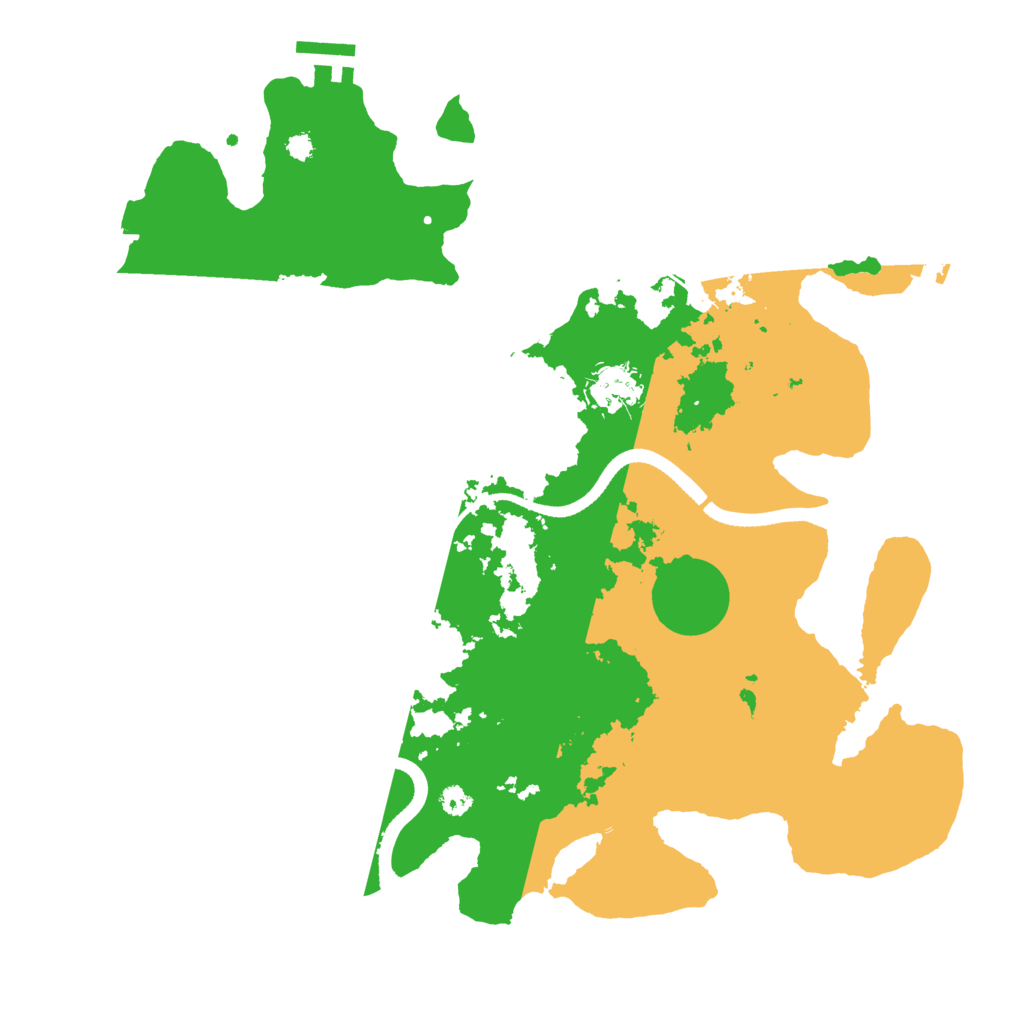 Biome Rust Map: Procedural Map, Size: 3500, Seed: 3336436