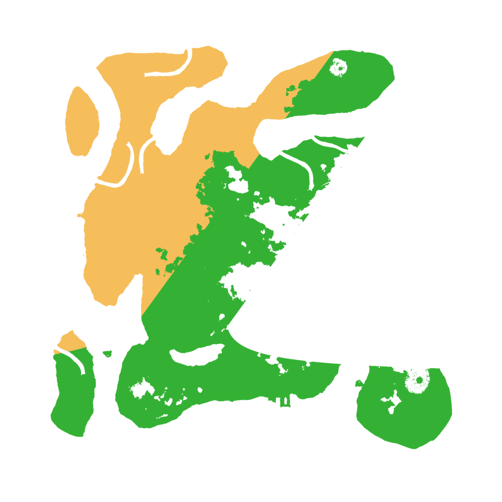 Biome Rust Map: Procedural Map, Size: 3000, Seed: 22442