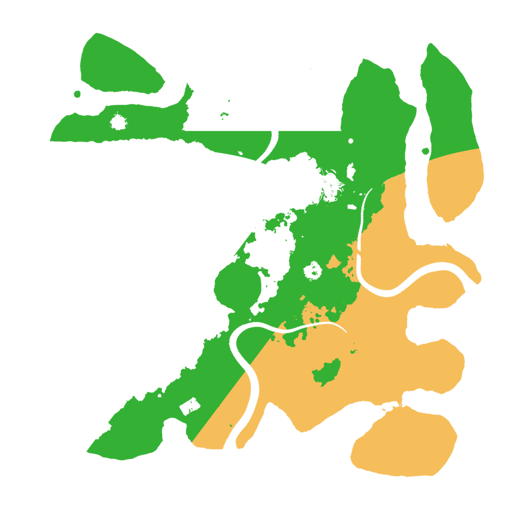 Biome Rust Map: Procedural Map, Size: 3000, Seed: 595044