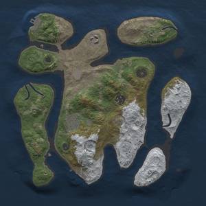 Thumbnail Rust Map: Procedural Map, Size: 3000, Seed: 20, 12 Monuments