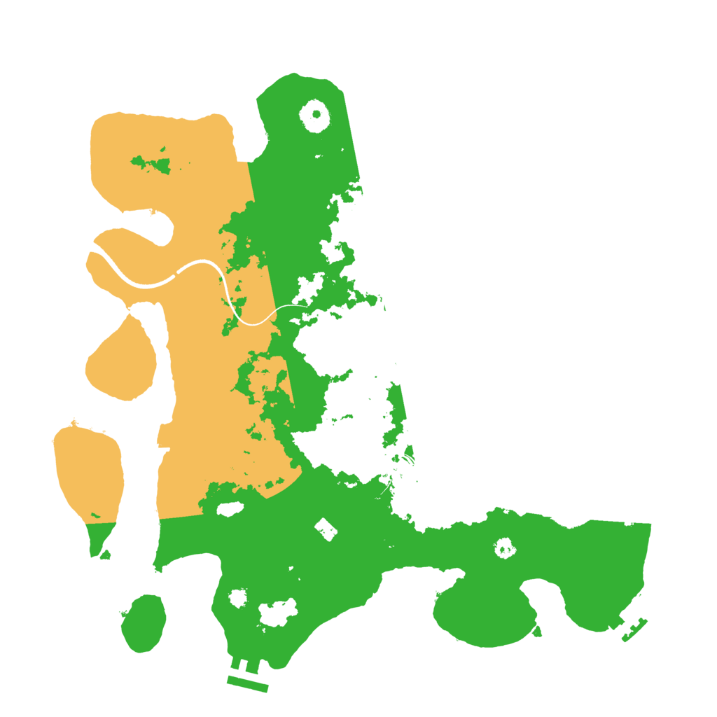 Biome Rust Map: Procedural Map, Size: 3500, Seed: 513459661