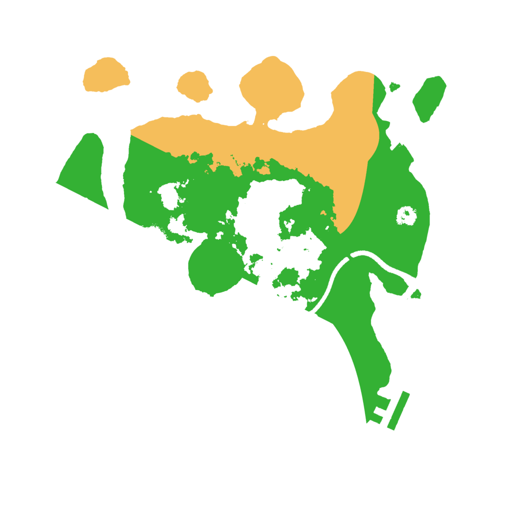 Biome Rust Map: Procedural Map, Size: 2589, Seed: 3