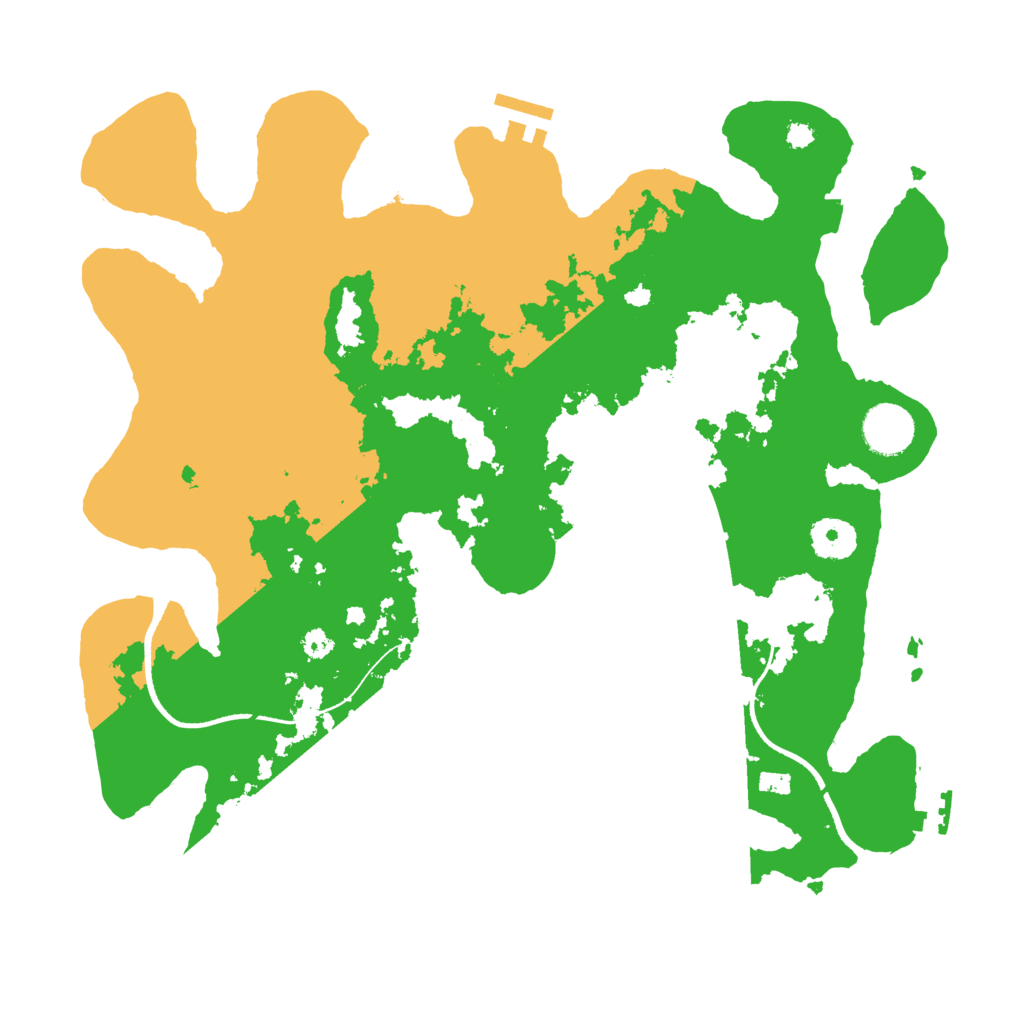 Biome Rust Map: Procedural Map, Size: 3500, Seed: 120222