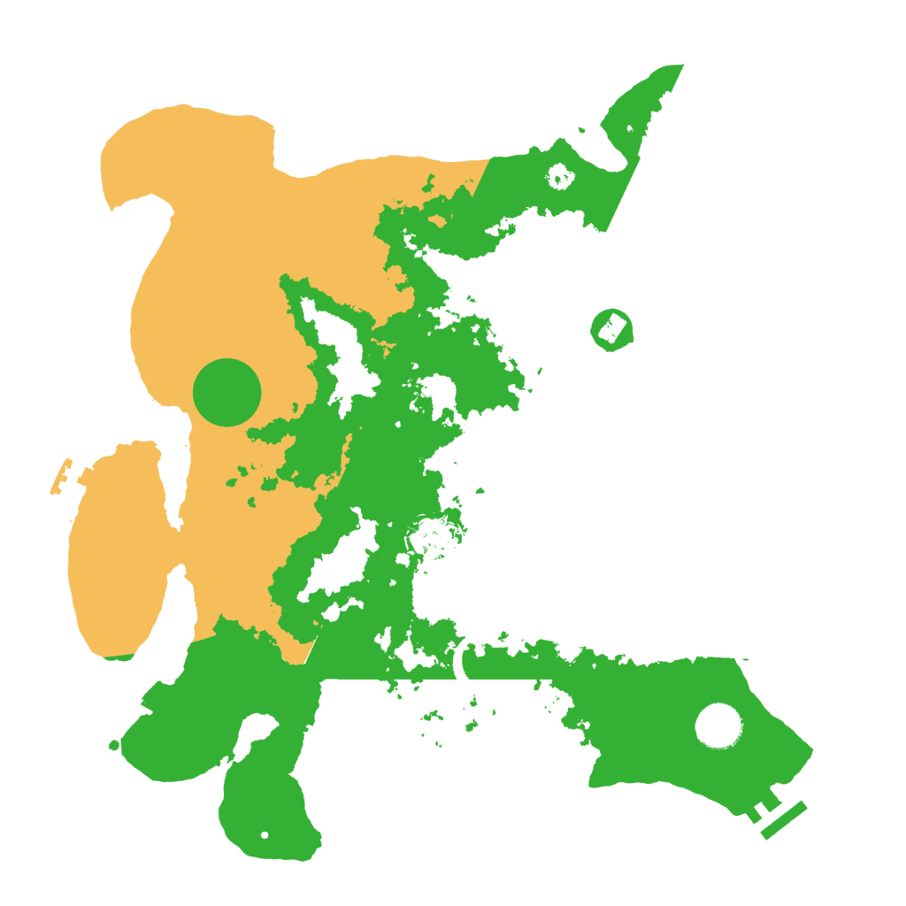 Biome Rust Map: Procedural Map, Size: 3500, Seed: 394508387