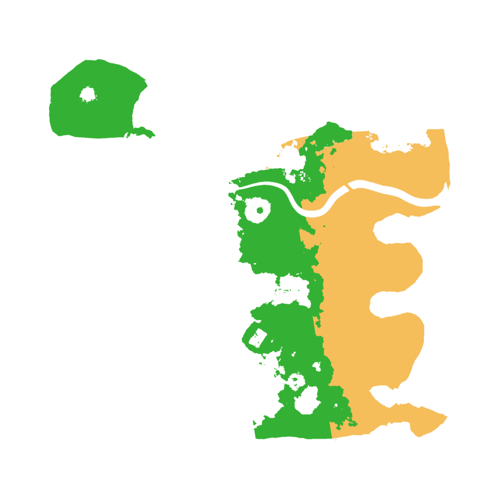 Biome Rust Map: Procedural Map, Size: 3000, Seed: 390557