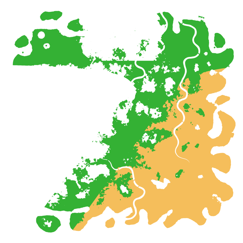Biome Rust Map: Procedural Map, Size: 6000, Seed: 7071