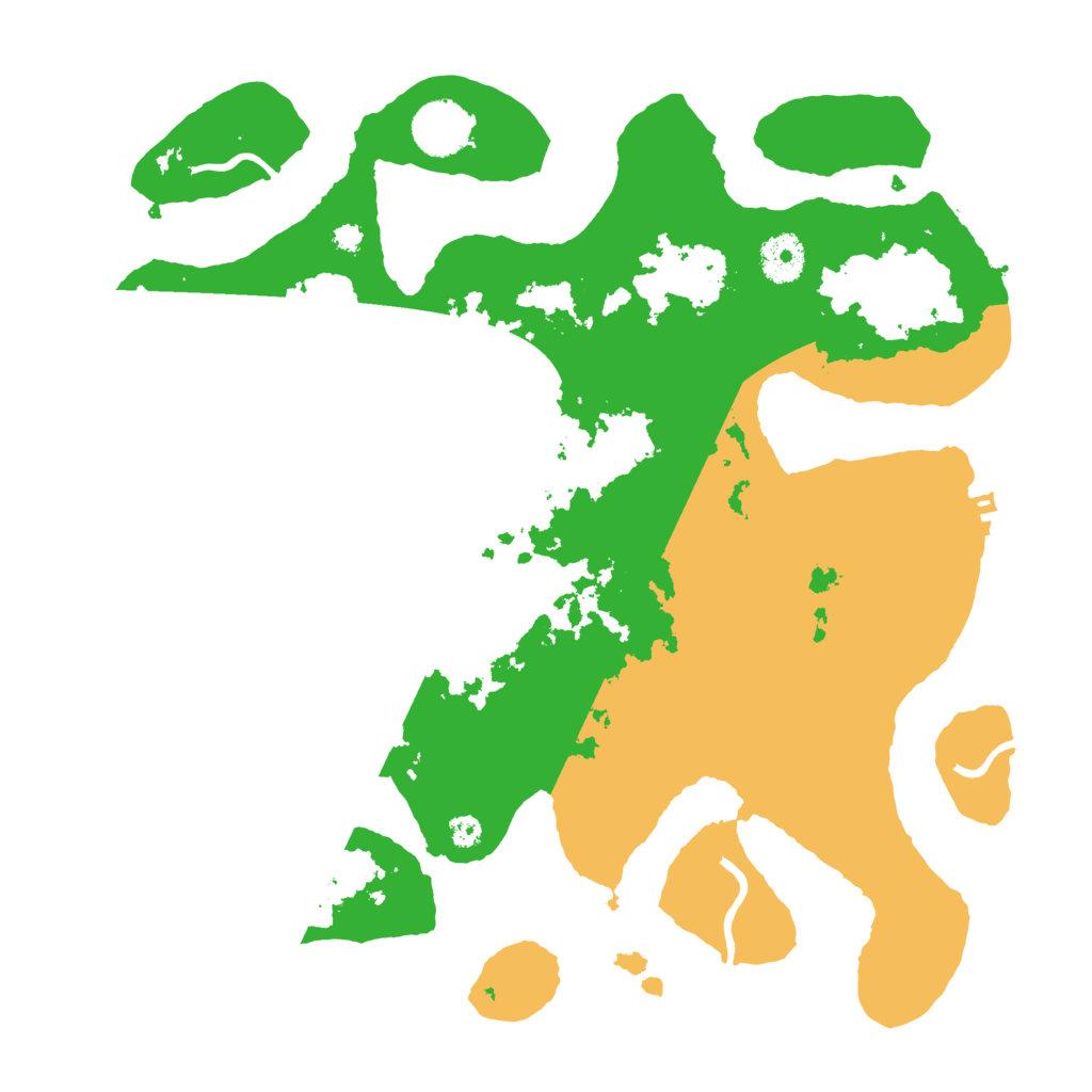 Biome Rust Map: Procedural Map, Size: 3500, Seed: 71234