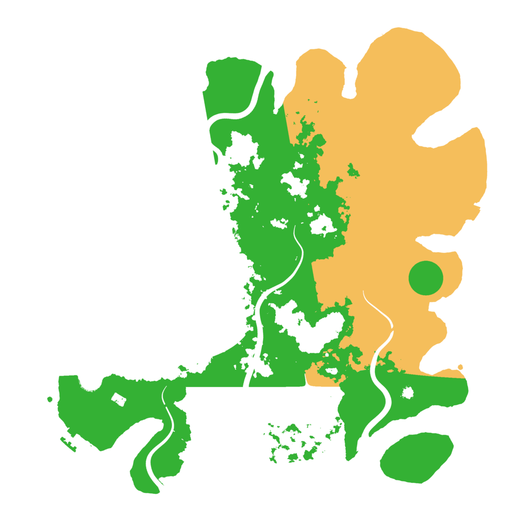 Biome Rust Map: Procedural Map, Size: 3950, Seed: 1827845257